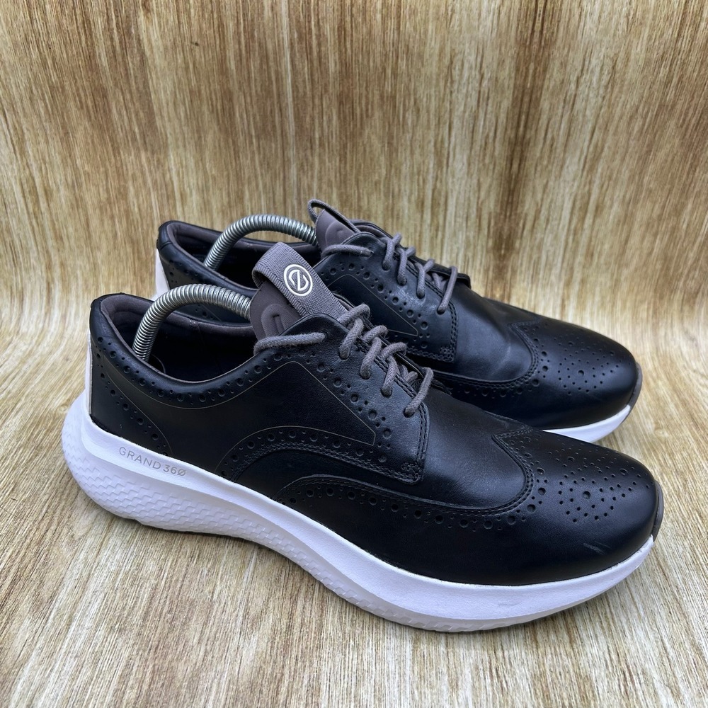 Cole Haan Zerogrand Changepace Men's Size 9 Black Leather Wingtip Oxford C35507
